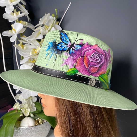 Hand painted hat - Picture 4 of 5